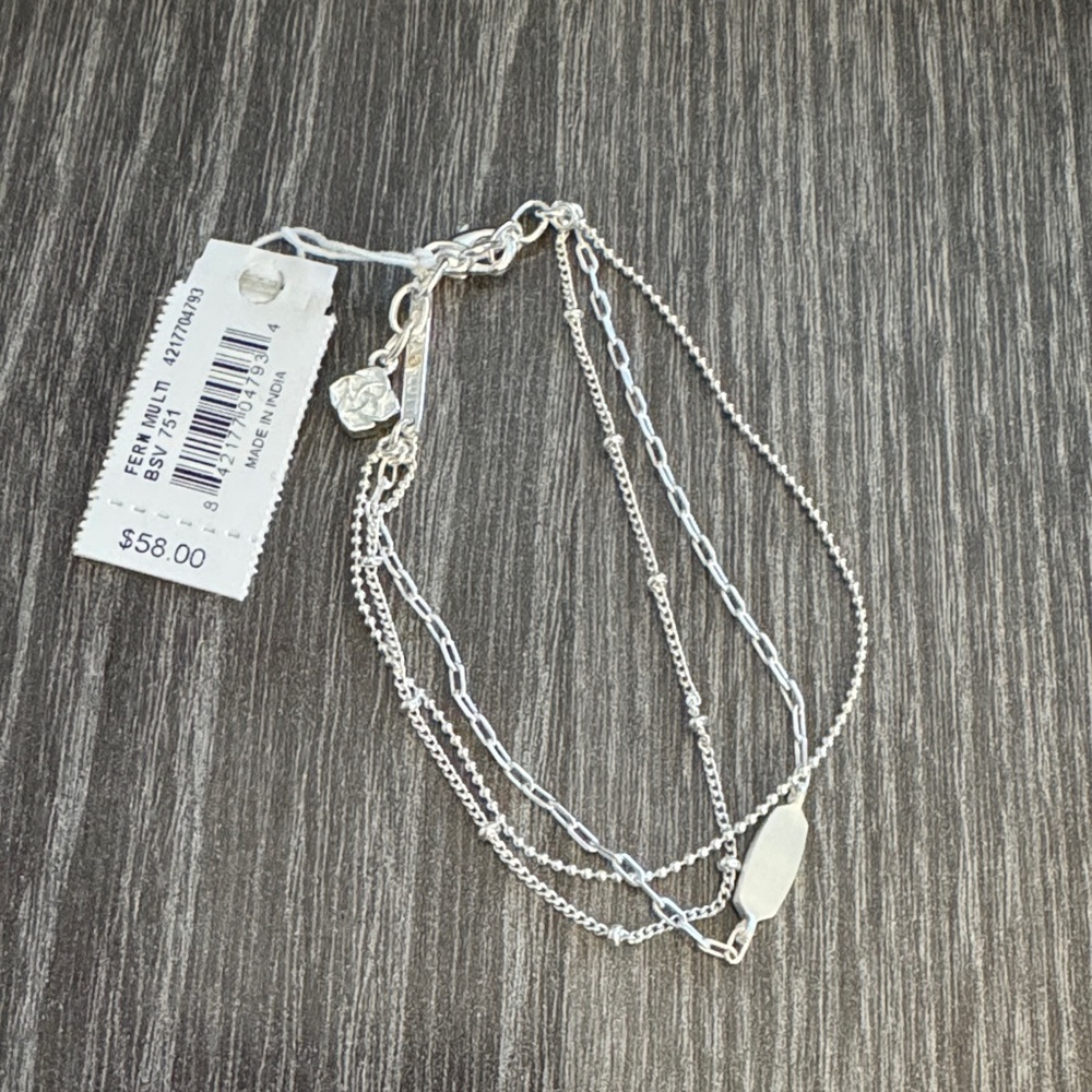 Kendra Scott Silver Multi-Strand Bracelet